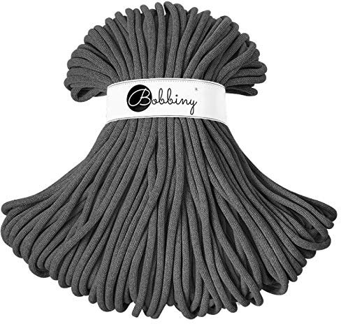 Bobbiny Jumbo 9 mm Rope-Garn 100 m Kordel (Charcoal)