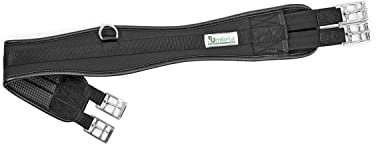 Umbria Equitazione Englische Sattelgurt aus Neopren mit Gummiband, 120 cm, Schwarz