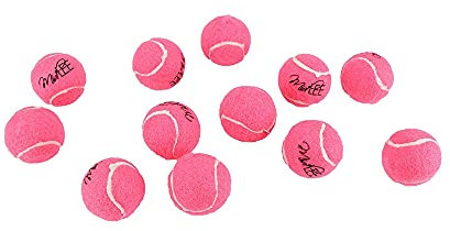 Midlee Mini-Tennisbälle, 3,8 cm, Rosa, 12 Stück