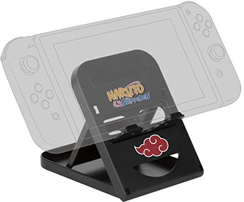 Konix Naruto Shippuden Support-Ständer Nintendo Switch, Switch 2, Smartphones und Tablets - Verstellbare Position - Akatsuki-Motiv - Schwarz und Rot