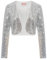 Belle Poque Women Long Sleeve Sequins Evening Top Coat Bolero for Maxi Dresses Silver(570-2) XL