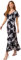 Roman Originals Floral Print Dress for Women UK Ladies Sweetheart Neck Ruched Midi Maxi Long Length Short Sleeve Flattering Casual Summer Spring Party Evening Going Out - Black Pink - Size 10