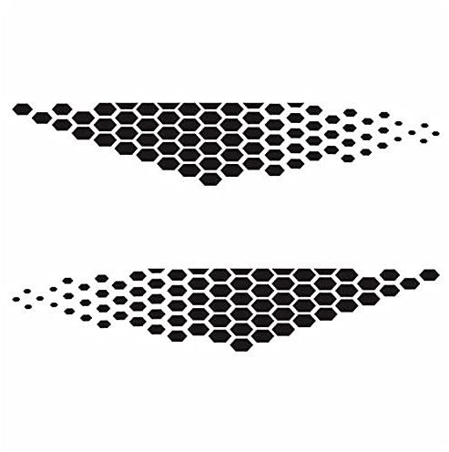 Auto Seitenkarosserie Aufkleber Grafiken Aufkleber Hexagon Pixel Cyber DIY Auto Karosserie Aufkleber Selbstklebende Universal Vinyl wasserdichte PVC Auto Aufkleber Auto Personalisiert Aufkleber
