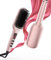 Lisseur à cheveux Megawise (2025) avec brosse en céramique ; Fer plat double tension anti-brûlure | Cordon rotatif | Arrêt automatique | Anti-frisottis | Pour tous types de cheveux (Rose)