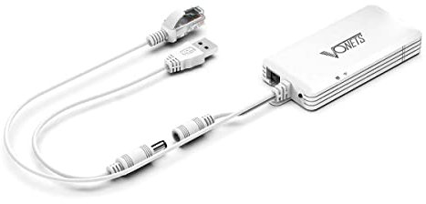 VONETS VAP11G-500S Pont WiFi Industriel 2,4 GHz/répéteur/Mini routeur/Ethernet vers WiFi Adaptateur Hotspot Extender avec 2 Ports RJ45/antennes alimenté par pour Les périphériques réseau de Moniteur