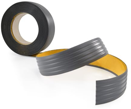 Quest Bande Antidérapante 35 mm PVC Autoadhésive - Gris foncé, 5 m | Revêtement antiglisse à dos adhésif puissant, sécurise sols, rampes et marches, escaliers, garages & ateliers
