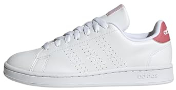 Adidas Damen Advantage Sneaker, ftwwht/ftwwht/pnkstr, 38 2/3 EU