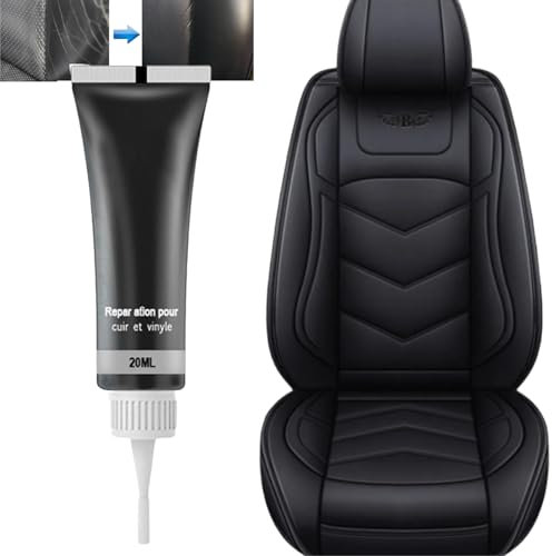 BAOSROY Lederreparatur Creme,Leder Reparatur Set,Leder Restaurator,Flüssigleder Leder Reparatur,Vinyl Polster Reparatursatz,Schwarze Leder Reparatursätze für Autositze,Sofas,Autositz Sofa