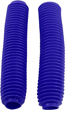 shock boots blue,Gelbe Gabelmanschetten,Sonstiges,Paar Motorrad Vorderradgabel Dämpfermanschetten Staubschutz Ersatz für RM125 DR250 DRZ400 400Gelb (Blau)