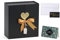 CHARMGIFTBOX Geschenkbox Schwarz, 22 x 21 x 6,5cm,1 Stück Geschenkkarton mit Deckel und Premium-Band zum Verpacken von Hochzeiten und Geburtstagsgeschenken, Karton mit Doppeltür-Design