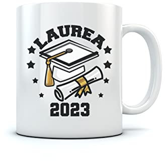 Tazza di Laurea 2023! Idea regalo laurea per donna e uomo Tazza in ceramica 11 Ounce Bianco