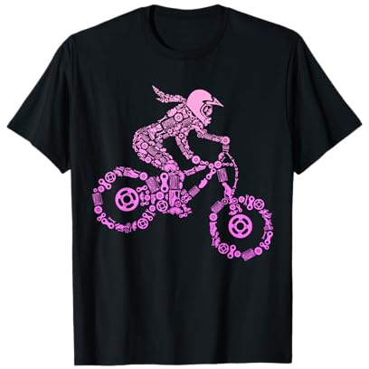 Downhill Mountainbike Biker MTB Mädchen Kinder Damen T-Shirt