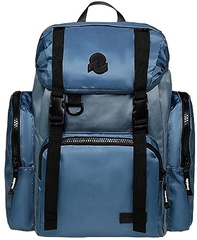 Invicta Rucksack aus nachhaltigem Stoff, Praktisch & Unisex, mit Laptopfach bis 14'', Büro, Uni, Arbeit; Reise, Sport&Freizeit; italienisches Design, MONVISO X blau