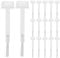 minkissy 100pcs Replacement Nail Gel Brush Nail Polish Brush Soft Brush Head Gel Liquid Dipping Brush for DIY Nail Art Home Salon (White)