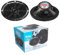 KIT SET PER BOSS AUDIO SYSTEMS MR692B 2 diffusori altoparlanti marini ovali 2 vie neri 6 x 9 15 x 23 cm 175 watt rms 350 watt max 4 ohm impermeabili mare piscina barca hotel, a coppia