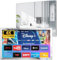 Haocrown 32 Inch 4K Ultra HD Smart Bathroom TV IP66 Waterproof Smart Mirror TV Android 11,Google Assistant Built-in with Voice Remote,ATSC Tuner(Silver Frame,2025 Model)