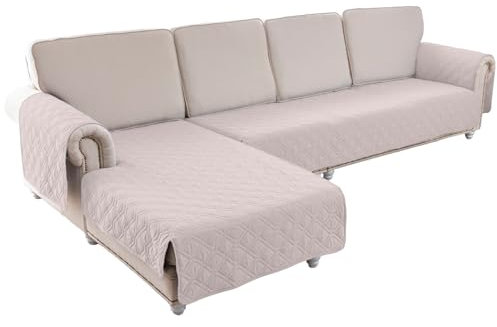 Sofabezug L Form Links Rechts 2 3 Sitzer Wasserdicht ,Sofaüberwurfe Sofa Überzug Bezug Ecksofa Mit Armlehnen L-förmiges Couchbezug Eckcouch L-vormig Bezug Sofabezüge ( Color : Khaki , Size : L Shape 3