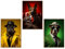 GrowArt - Stylische und kreative Gangsterhunde-Poster im A3-Set ohne Rahmen- eine einzigartige und originelle Wanddekoration für jeden Raum, das perfekte Geschenk für jeden Anlass.