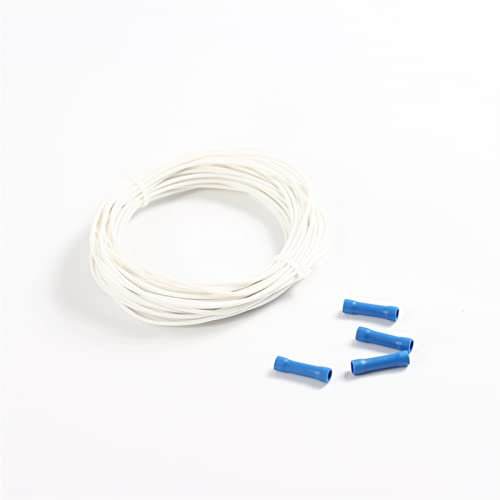 HEYBB 2mm 5V 12V 24V 36V 48V 110V 220V 380V Silikon Heizdrahtgummi Kupfer Beheizte elektrische Heizkabel Heizung Leitung Autobatterie Draht und Kabel (Color : 12V, Size : 5meters)