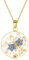 UOPMQGB Anhänger Halskette mit getrockneten Blütentropfen Personalisierte handgefertigte Halsketten, Gold gepresste Blume Halskette, DIY Echte Blume HalsketteGeschenk Halsketten(51cm-60cm)
