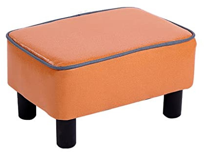 TERPCO Fußhocker, Fußhocker, Kleiner Hocker, niedriger Haushaltshocker, Wohnzimmer-Sofahocker, Bank, Beinhocker/Argento