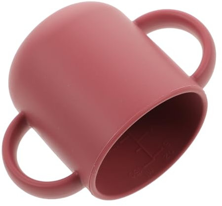 TOYANDONA 3st Silikonbecher Für Kleinkinder Lernbecher Für Kinder Strohbecher Für Kleinkinder Wasserbecher Für Kleinkinder Baby Kinder Tasse Kieselgel Hohe Temperaturbeständigkeit Rot