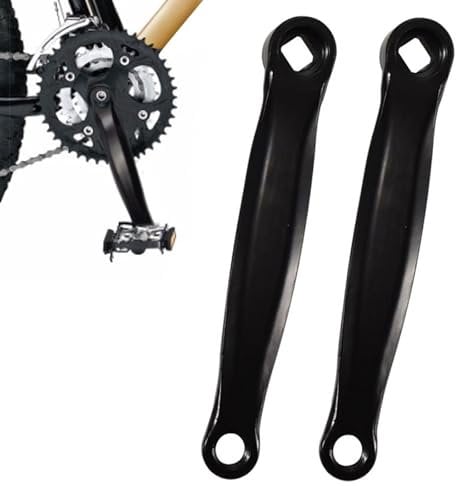 2pcs Full Solid Fahrrad Kurbel, Mountainbike Linke Kurbel, Arm Diamant Loch Runde einzelne Kurbel,Fahrrad Ersatzteile,Fahrradkurbeln