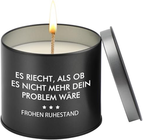 PRSTENLY Ruhestandsgeschenke für Männer, Glückwunsch zum Ruhestand Kerzenhalter Geschenke für Ihn, Abschiedsgeschenk Kollegen, Abschiedsgeschenk Erzieherin Lehrer Geschenke Renteneintritt Geschenk