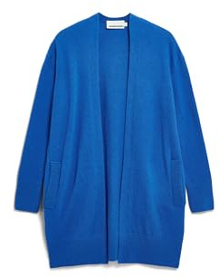 ARMEDANGELS Damen Strickjacke Loose Fit aus Bio-Woll Mix KASSANDRAA Loose Fit Warm Blue