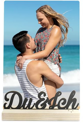 Du und Ich Geschenk - Schriftzug mit Fotografie Holzbild - Du und Ich Geschenke, Du und Ich Geburtstagsgeschenk, Geburtstagsgeschenk für Du und Ich, Geschenk Du und Ich, Geschenke Du und Ich