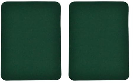 celloexpress Dark Green Gabardine Elbow Patch Iron On Sew On - Polyester Twill Woven DIY Clothing Repair (1 Pair)