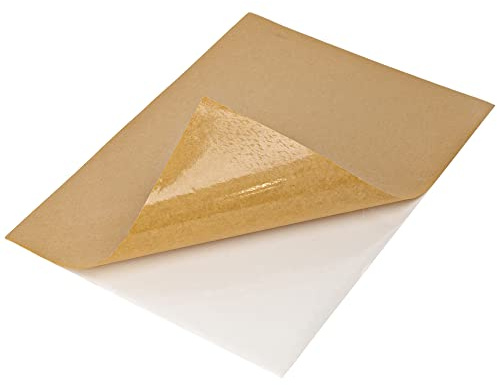 L LIKED Etiquetas adhesivas A4 de papel kraft marrón, 1 por hoja, 30 hojas, 210 mm x 297 mm, etiquetas de dirección autoadhesivas para impresora láser/inyección de tinta