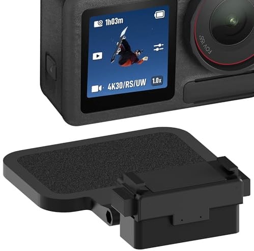 GEEKRIA Magnetic Mount Stand Compatible with DJI Osmo Action 6, Action 5 Pro, Osmo Nano, 360 Action Camera, Desktop Stabilizer Mounts, Adjustable Handle, Suitable for Desk, Outdoor (Black)