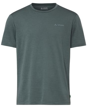 VAUDE Essential T-Shirt für Herren – Schnelltrocknendes & pflegeleichtes Sport Shirt, Atmungsaktives Outdoor T-Shirt mit Rundhals - Agave/Heron, L