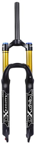 LYYCX AuroraXQ Mountainbike Luft Gabel 26/27.5/29 Zoll Gerade Tube 160mm Federweg, Rebound Anpassen 1-1/8 XC AM Magnesiumlegierung Downhill Fahrrad Federgabel(Schwarz,29)
