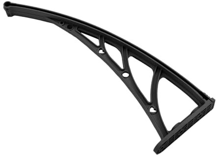 Milisten Regenschutz für Türen und Fenster Leise von Überdachungen Kunststoffstahl für Außenbereiche Schutz vor Regen und Schnee Schwarz