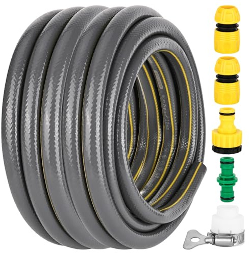 Gartenschlauch 10m Wasserschlauch Garten 1/2 zoll - Flexibler Schlauch UV-beständige Bewässerungsschlauch Knickschutz Wasser Schlauch für Innen Außenbereich Gartenschläuche für den Garten