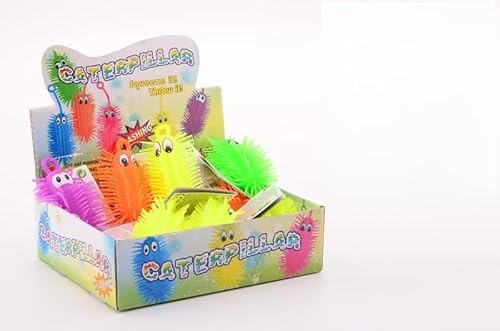 JohnToy 24 lustiges Spielzeug 12 cm Raupe mit Licht 24252