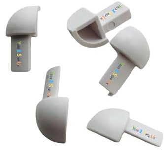 White Corner Tile Trim Pieces, Plastic External Corner, Plastic Round Edge Corner Pieces for Edge Tile Trim ETR Trim Bathroom and Kitchen Available in 6mm & 8mm &10mm &12mm Pack of 5 (White, 6mm)