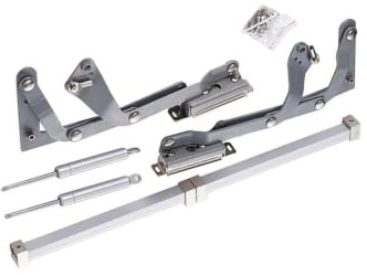 Support de charnière pneumatique translationnel à levage vertical, mécanisme coulissant silencieux, poids maximum de la porte 5Kg