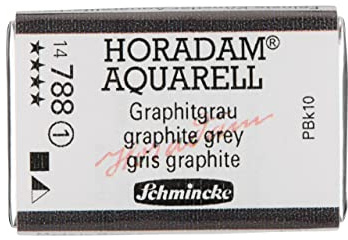 Schmincke – HORADAM® AQUARELL - feinste Künstler-Aquarellfarben, 788 Graphitgrau, 14 788 043, 1/1 Näpfchen