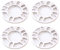 Autobahn88 0,3 Zoll (8 mm) Universal-Fahrzeug-Spurverbreiterung, für PCD 4 x 98 4 x 100 4 x 110 4 x 108 4 x 112 4 x 114,3 5 x 100 5 x 110 5 x 108 5 x 112 5 x 114 (4er-Pack)
