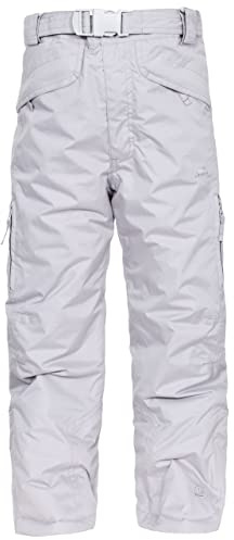 Trespass Marvelous Warm Padded Waterproof Ski Trousers with Gaiters, Ankle Zips & Side Vents Kids Unisex