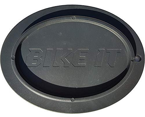 Universal Motorcycle Motorbike Oval Bike Side Stand Pad Puc/Puk/Puck - Black