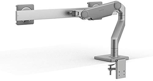 M8.1 Adjustable Monitor Arm with Two Piece Clamp Mount and Base - Silver M81CMSBTB