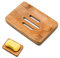 Uhat Porte-Savon en Bambou Naturel pour Salle de Bain ou Douche