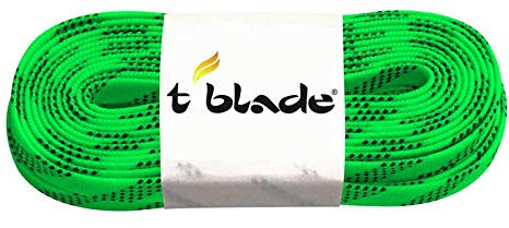 t-blade Schnürsenkel gewachst neongrün Länge 108'' (274 cm) bis Schuhgröße 43