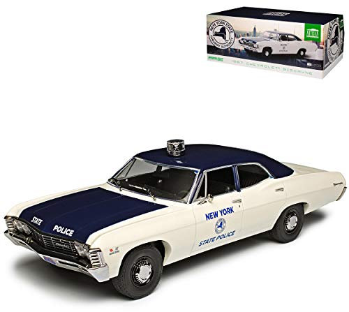 Greenlight Chevrolet Biscayne New York State Police Polizei 1967 1/18 Modell Auto