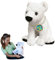 EcoBuddiez - Eisbär von Deluxebase. Großes 30cm weiches Plüschtier aus recycelten Plastikflaschen. Umweltfreundliches kuscheliges Geschenk für Kinder und süß Stofftier für Kleinkinder.