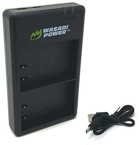 Wasabi Power USB-C Dual Battery Charger for Panasonic DMW-BLK22 and Panasonic Lumix DC-S5, DC-S5 II, DC-S5 IIX, GH5 II, GH6, S5II, S5IIX, S5M2, S5M2X, GH5M2